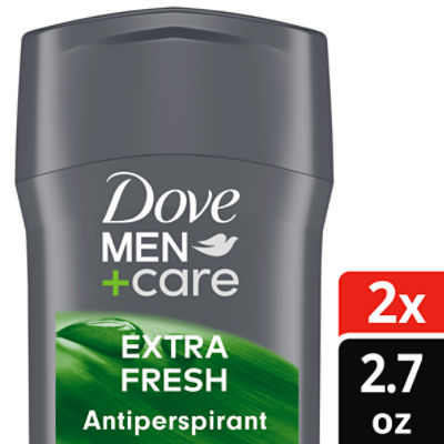 Dove Men+Care Extra Fresh Men's Antiperspirant Deodorant Stick Extra Fresh 2.7 oz, Twin pack