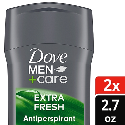Dove Men+Care Extra Fresh Men's Antiperspirant Deodorant Stick Extra Fresh 2.7 oz, Twin pack