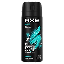 Axe Dual Action Apollo, Body Spray Deodorant, 4 Ounce
