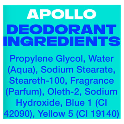 Apollo Aluminum-Free Deodorant Formula Stick