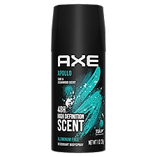 Axe Deodorant Body Spray, Apollo 48H Fresh, 1 Ounce