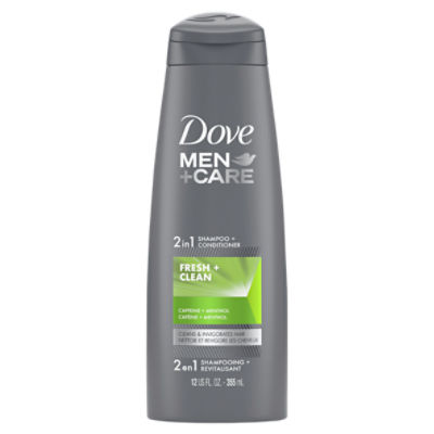 Dove Men+Care Fortifying 2 in 1 Shampoo and Conditioner Fresh and Clean with Caffeine 12 oz