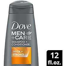 Dove Men+Care Fortifying 2 in 1 Shampoo and Conditioner Thick and Strong with Caffeine 12 oz, 12 Fluid ounce