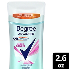 Degree MotionSense Advanced Sheer Powder 72H, Antiperspirant Deodorant, 2.6 Ounce