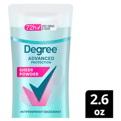 Degree Advanced Protection Sheer Powder Antiperspirant Deodorant, 2.6 oz