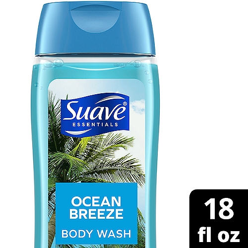Suave Essentials Ocean Breeze Gentle Body Wash, 18 fl oz