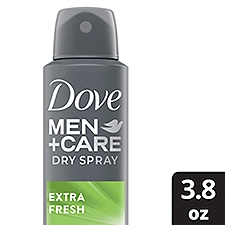 Dove Men+Care Dry Spray Extra Fresh, Antiperspirant, 3.8 Ounce