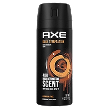Axe Dual Action Dark Temptation, Body Spray Deodorant, 4 Ounce