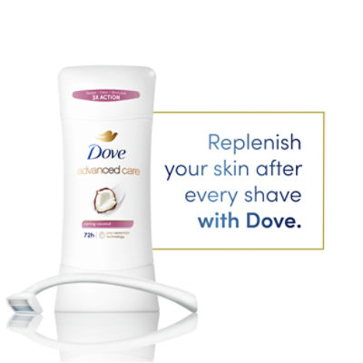 Dove Advanced Care Caring Coconut Antiperspirant Deodorant, 2.6 oz