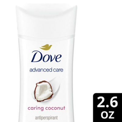 Dove Advanced Care Antiperspirant Deodorant Stick Caring Coconut 2.6 oz, 2.6 Ounce