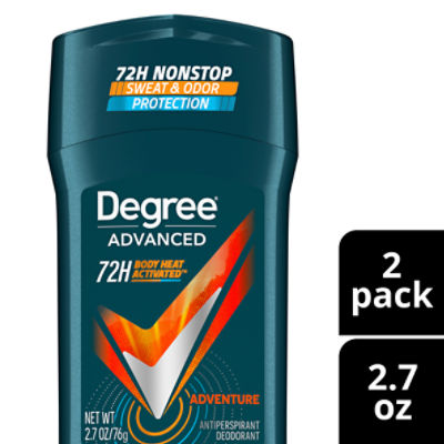 Degree Men Antiperspirant Deodorant Adventure, 2.7 oz, 2 count