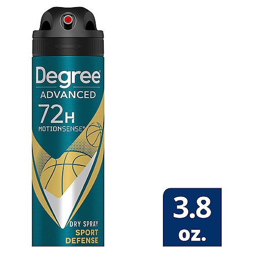Degree Advanced MotionSense 74H Sport Defense Antiperspirant Deodorant Dry Spray, 3.8 oz