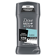 Dove Men+Care Antiperspirant Deodorant Stick, Stain Defense Cool, 2.7 Ounce