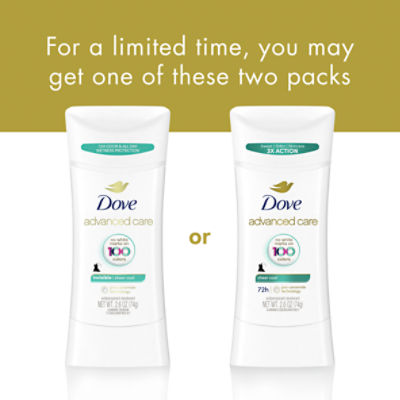 Dove Advanced Care Invisible Sheer Cool Antiperspirant Deodorant, 2.6 oz