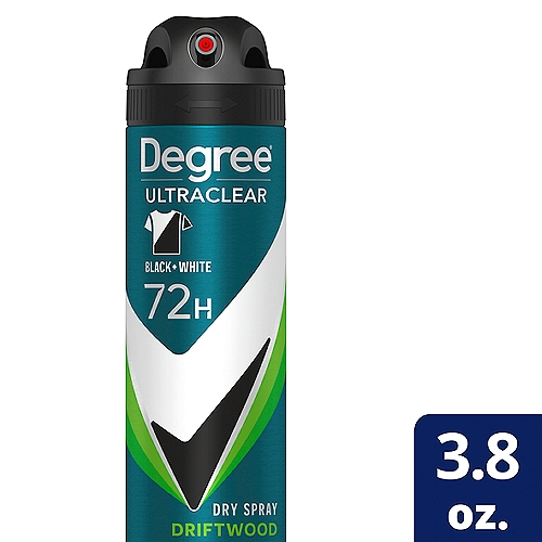 Degree Men UltraClear Antiperspirant Deodorant Black+White Driftwood 3.8 oz