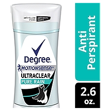 Degree MotionSense Ultraclear Black+White Pure Rain 48H, Antiperspirant, 2.6 Ounce