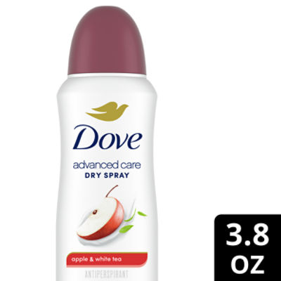 Dove Advanced Care Dry Spray Apple & White Tea Antiperspirant Deodorant, 3.8 oz