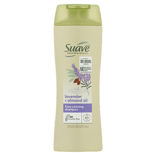 Suave Professionals Lavender + Almond Oil Frizz Calming Shampoo, 12.6 fl oz