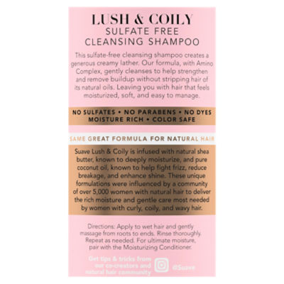 Lush & Coily Sulfate-Free Cleansing Shampoo