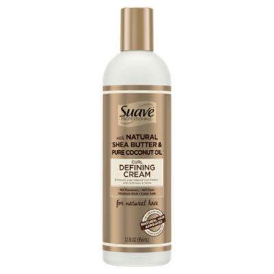 Suave Professionals Shea Butter & Pure Coconut Oil Curl Defining Cream, 12 fl oz