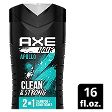 Axe 2-in-1 Apollo Wash and Care, Shampoo and Conditioner, 16 Ounce