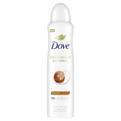 Dove Advanced Care Dry Spray Shea Butter, Antiperspirant Deodorant
