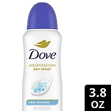 Dove Advanced Care Dry Spray Clear Minerals Antiperspirant Deodorant, 3.8 oz