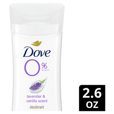 Dove 0% Aluminum Deodorant Stick Lavender and Vanilla 2.6 oz