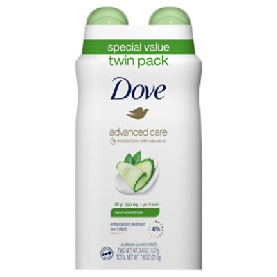 Dove Advanced Care Dry Spray Antiperspirant Deodorant Cool Essentials