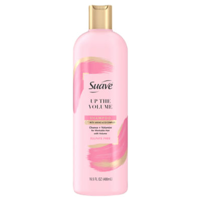 Suave Pink Up the Volume Sulfate Free Shampoo, 16.5 fl oz