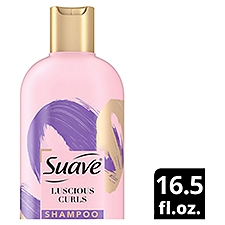 Suave Pink Luscious Curls Sulfate Free Shampoo, 16.5 fl oz