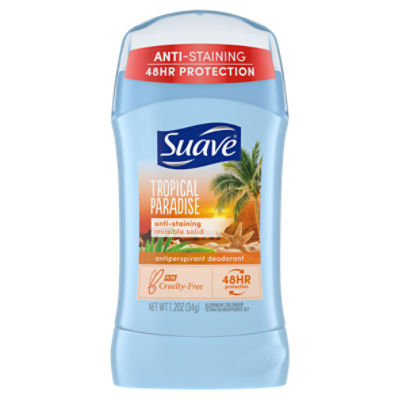 Suave Tropical Paradise Antiperspirant Deodorant, 1.2 oz, 1.2 Ounce