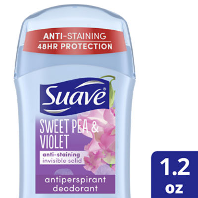 Suave Deodorant Sweet Pea & Violet Antiperspirant, 1.2 oz