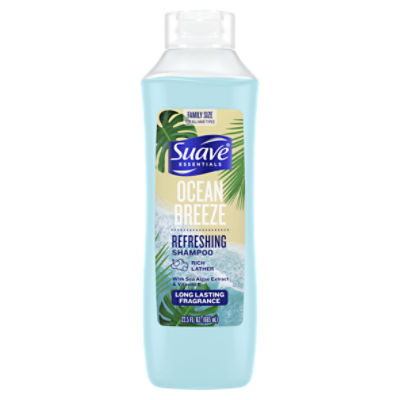 Suave Essentials Ocean Breeze Refreshing Shampoo Family Size, 22.5 fl oz