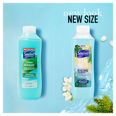 Suave Essentials Ocean Breeze Refreshing Shampoo Family Size, 22.5 fl oz