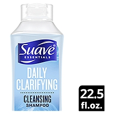 Suave Essentials Daily Clarifying Cleansing Shampoo Family Size, 22.5 fl oz