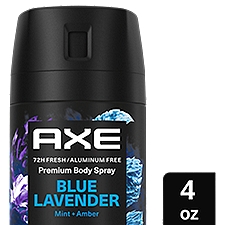 Axe Fine Fragrance Collection Premium Deodorant Body Spray for Men Blue Lavender 4 oz