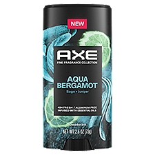 AXE Fine Fragrance Collection Aluminum Free Deodorant Stick for Men Aqua Bergamot 2.6 oz