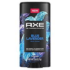 AXE Fine Fragrance Collection Aluminum Free Deodorant Stick for Men Blue Lavender 2.6 oz