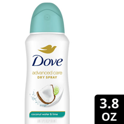 Dove Advanced Care Antiperspirant Deodorant Dry Spray Coconut Water & Lime scent 3.8 oz