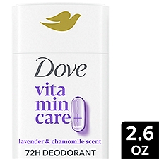 Dove VitaminCare+ Aluminum Free Deodorant Stick Lavender & Chamomile 2.6 oz