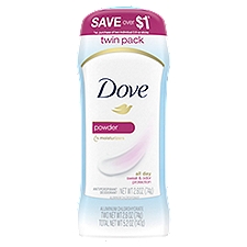 Dove Antiperspirant Deodorant Powder, 2 Each
