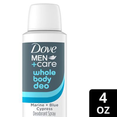 Dove Men+Care Whole Body Deo Deodorant Spray, 4 oz