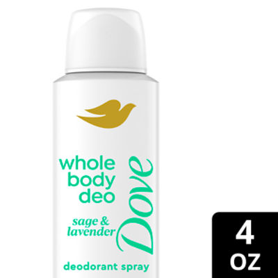 Dove Whole Body Deodorant Sage & Lavender Cooling Spray, 4 oz