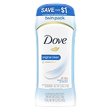 Dove Antiperspirant Deodorant Original Clean, 2 Each