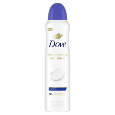 Dove Advanced Care Dry Spray Antiperspirant Deodorant Original Clean, 3