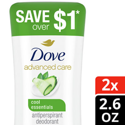 Dove Advanced Care Antiperspirant Deodorant Stick Cool Essentials 2.6 oz