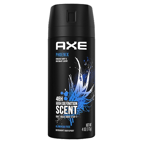 AXE Body Spray for Men Phoenix 4 oz is part of the Phoenix male grooming range from AXE. It is a classic, fruity fragrance featuring lavender, geranium and citrus.