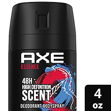 AXE Essence Mens Body Spray Deodorant Black Pepper & Cedarwood 4 oz, 4 Ounce
