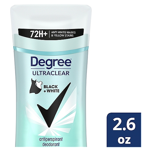 Degree UltraClear Antiperspirant Deodorant Black+White 2.6 oz